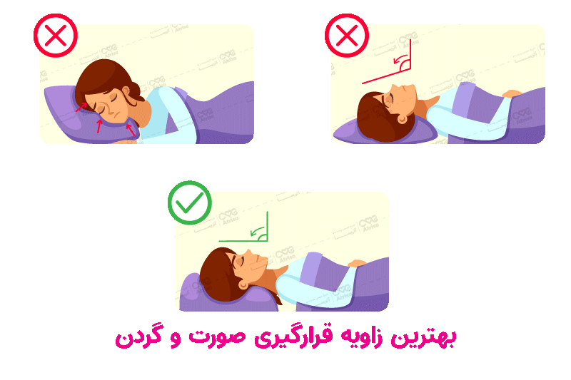 خوابیدن بعد از تزریق ژل
